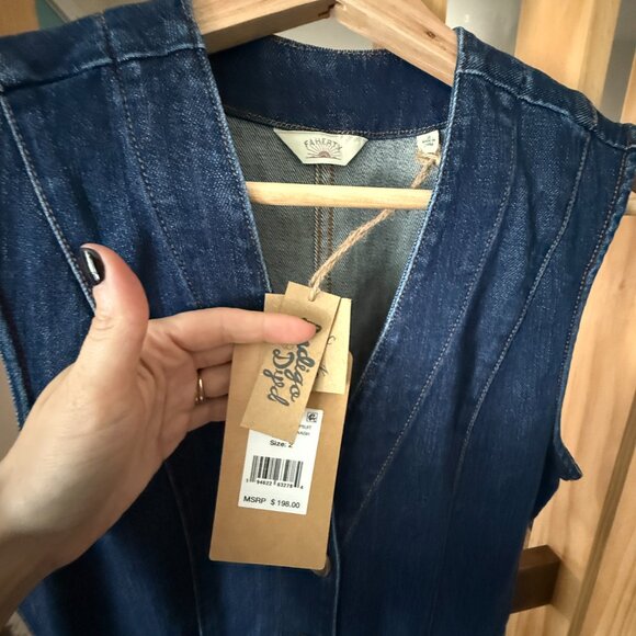 NWT - Denim Giselle Jumpsuit Dusk Dive Wash - Picture 3 of 6